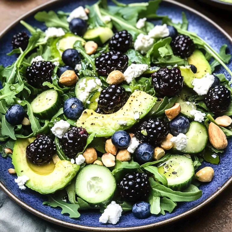 Blackberry, Avocado and Arugula Salad