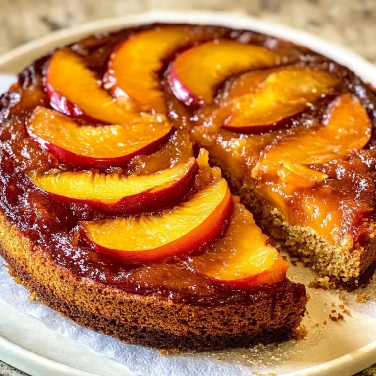 Bourbon Peach Upside-Down Cake