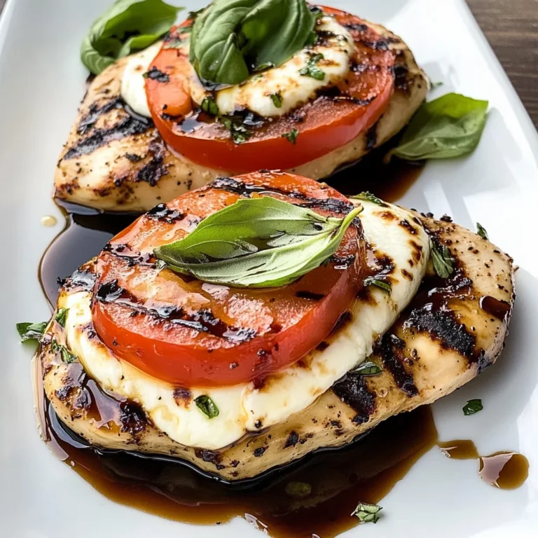 Caprese Grilled Chicken with Balsamic Reduction Recipe