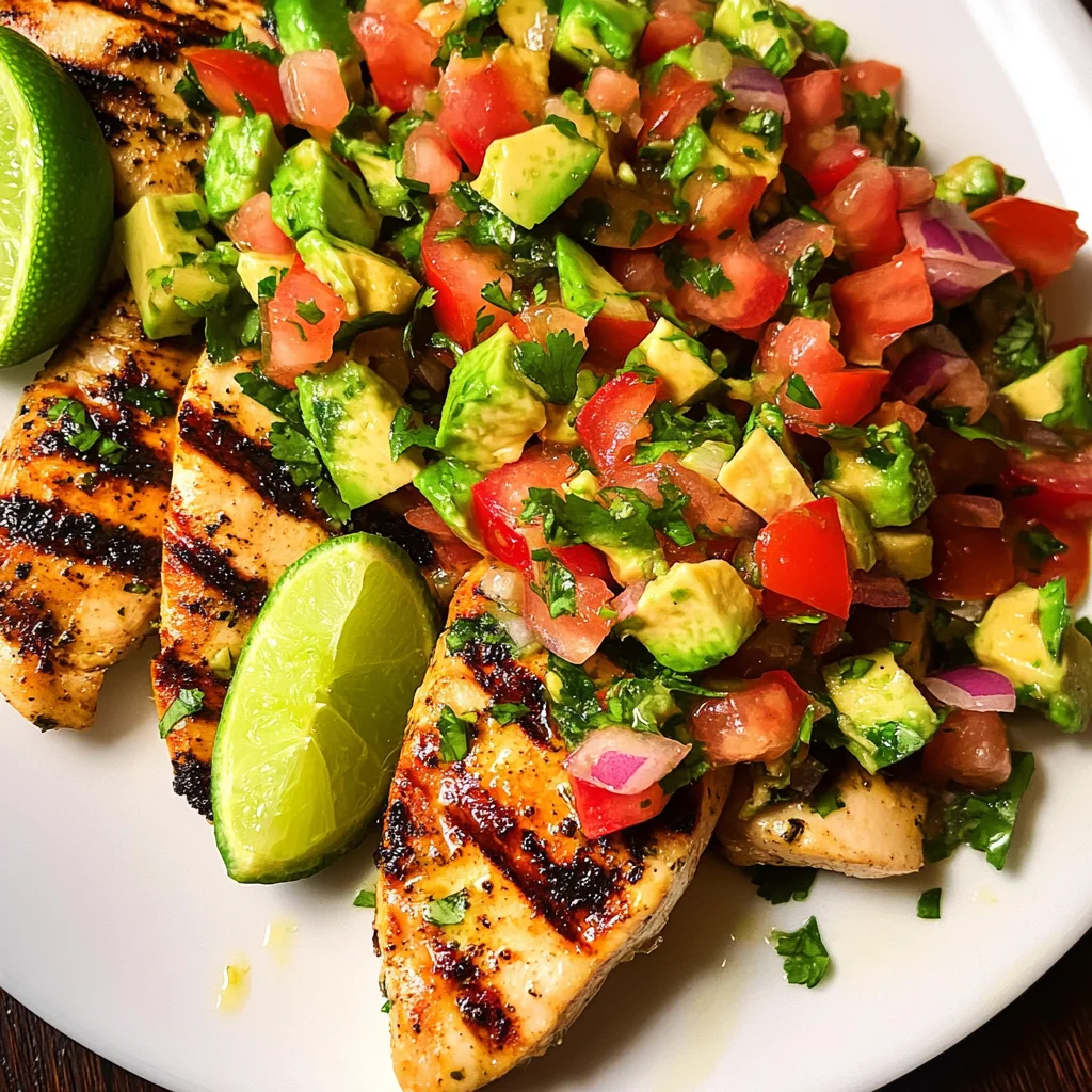 Cilantro-Lime Chicken with Avocado Salsa