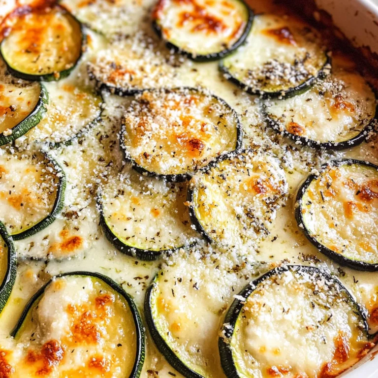 Creamy Parmesan Zucchini