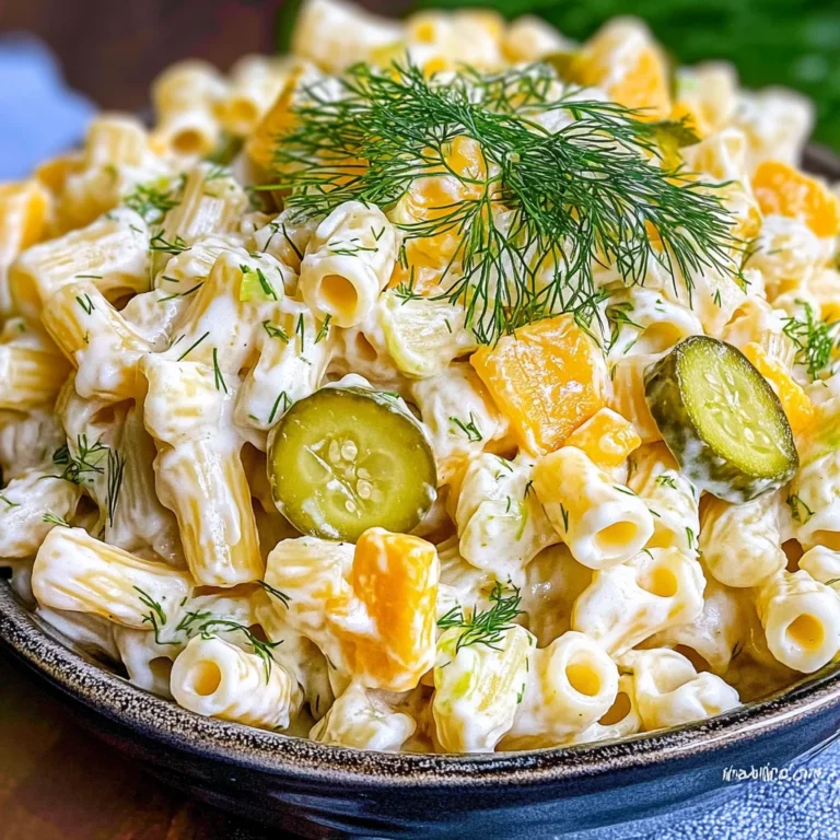Dill Pickle Pasta Salad