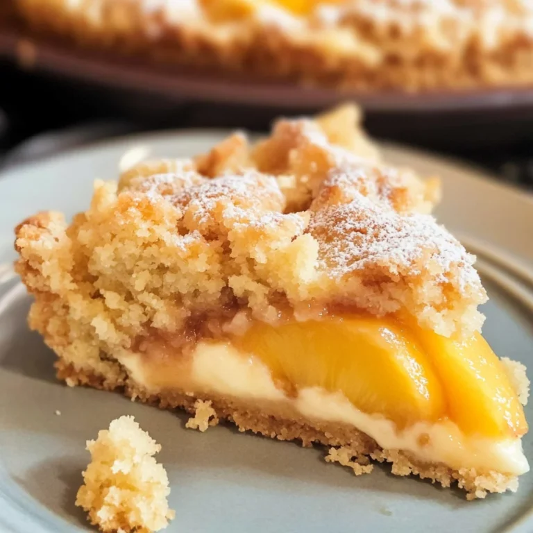 Easy Italian Peach Crumb Cake