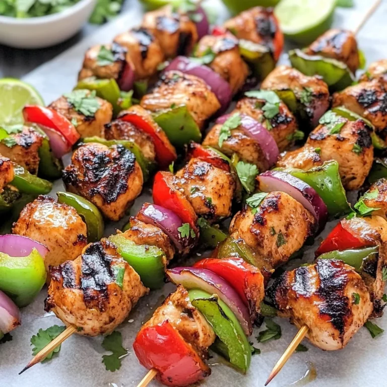 Fajita Chicken Kebabs