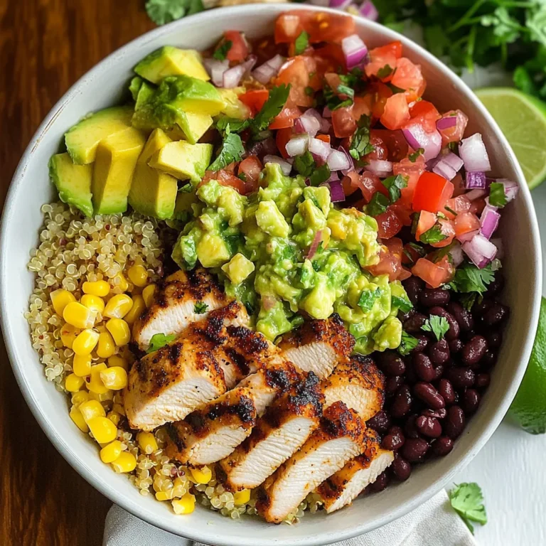 Grilled Chicken Burrito Bowls with Avocado Salsa