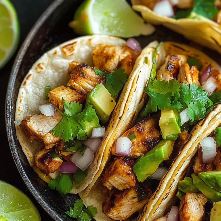 Grilled Chicken Street Tacos