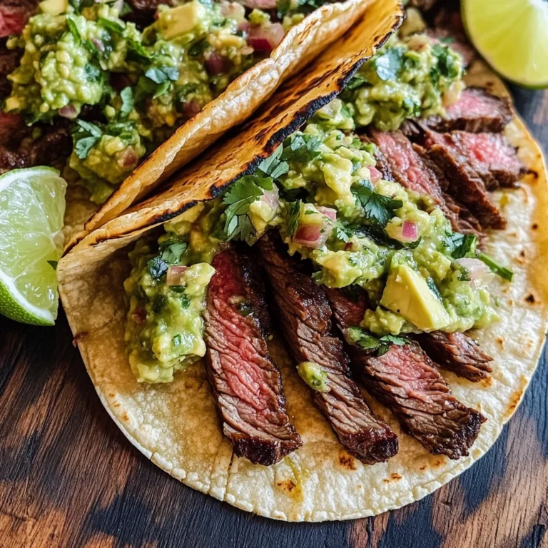 Grilled Steak Tacos with Avocado Salsa