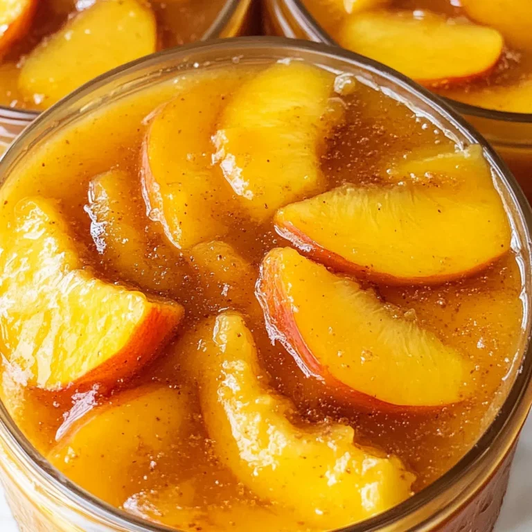 Homemade Canned Peach Pie Filling