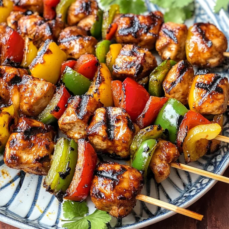 Mexican Barbecue Chicken Skewers