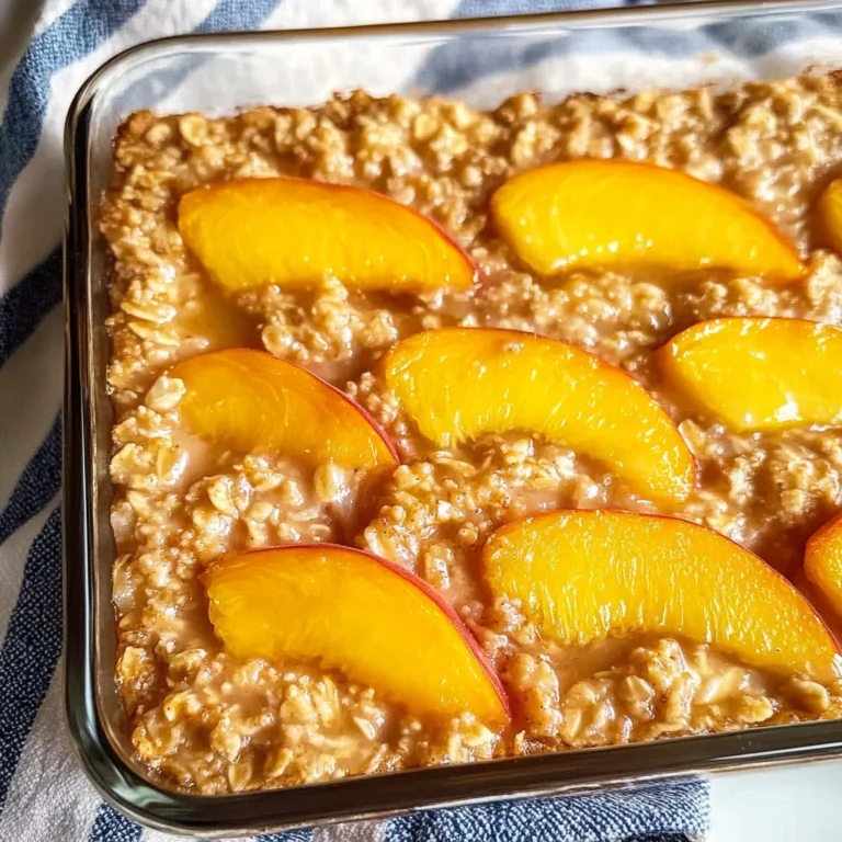 Peach Baked Oatmeal