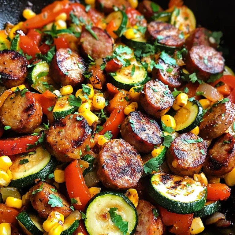 Sausage and Veggies Skillet - 30 Minute, One-Pan Meal