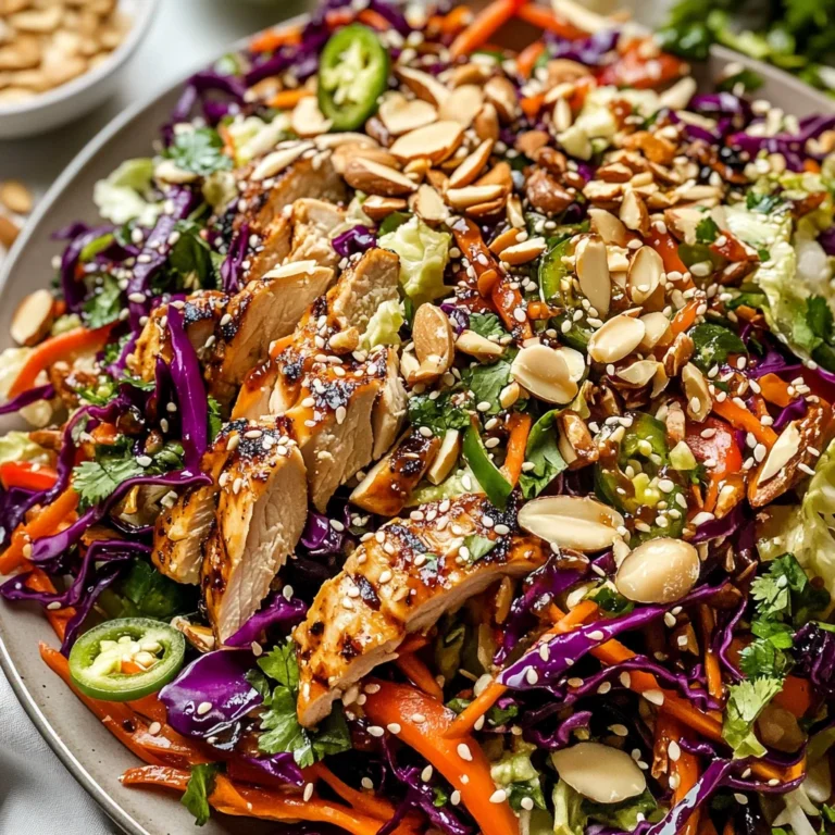 Sesame Chicken Cabbage Crunch Salad