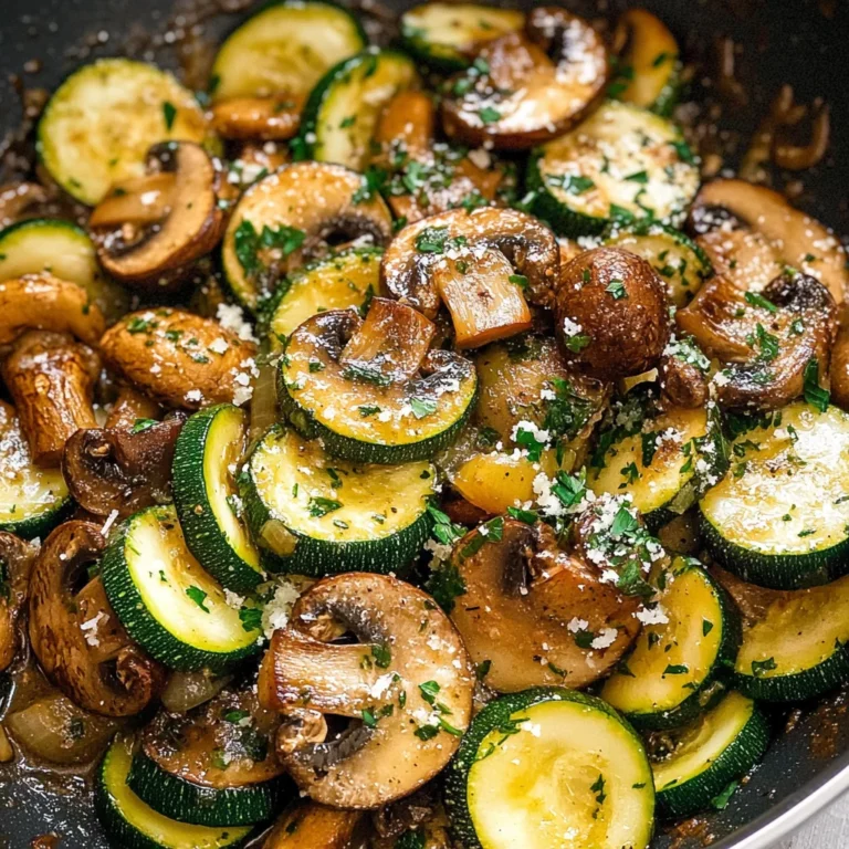 Skillet Zucchini and Mushrooms