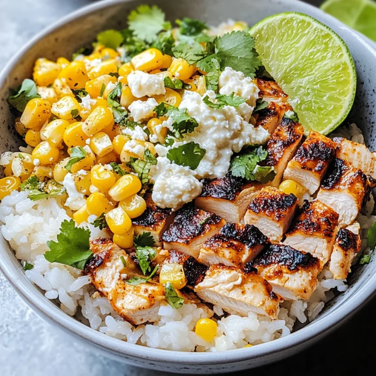 Street Corn Chicken Rice Bowl Recipe