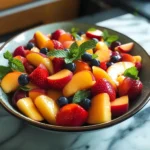 Summer Peach Fruit Salad