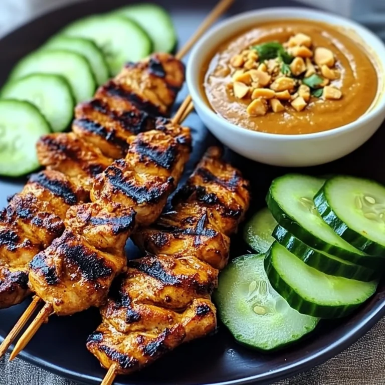 Thai Chicken Sate with Peanut Sauce