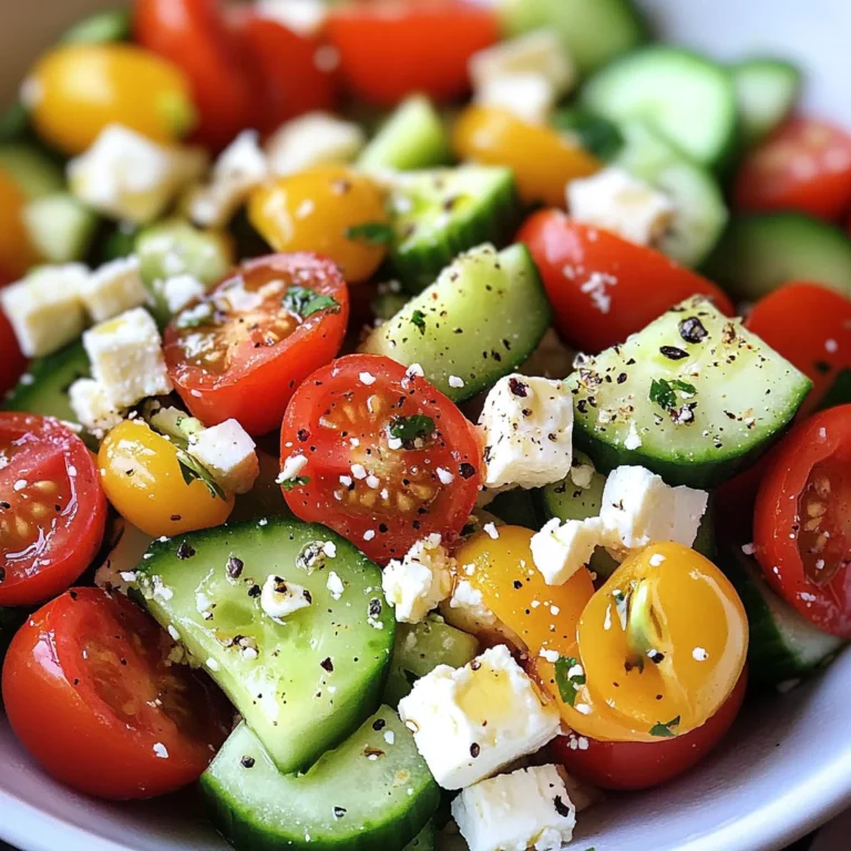 Tomato, Cucumber, Avocado Salad