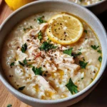 Cozy Lemon Chicken & Rice Soup