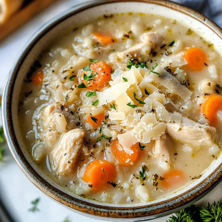 Creamy Chicken and Rice Soup