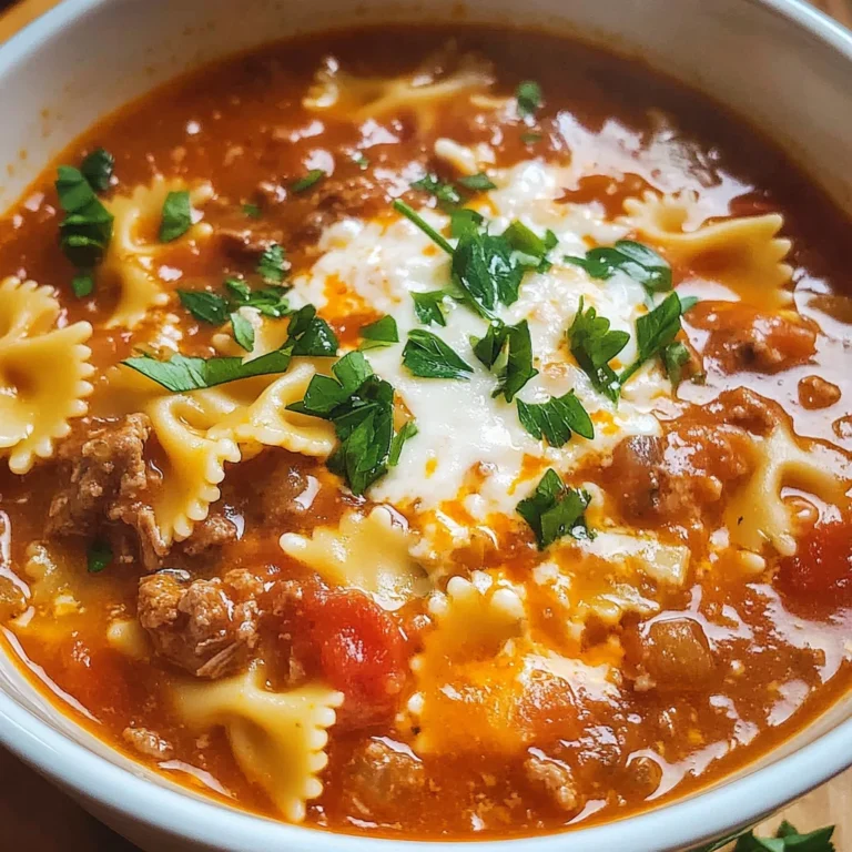 Lasagna Soup