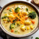 One Pot Creamy Vegetable Soup
