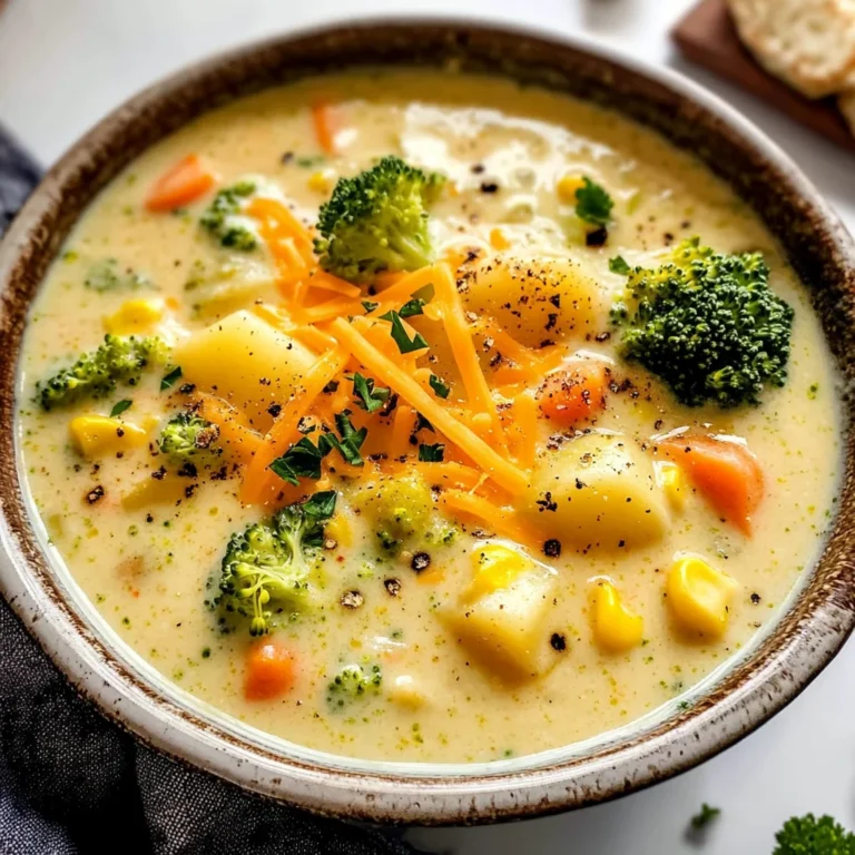 One Pot Creamy Vegetable Soup
