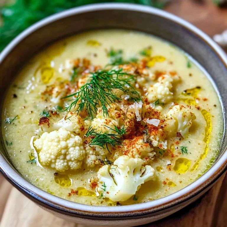 Roasted Cauliflower Soup