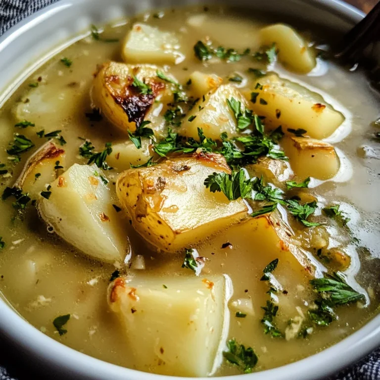 Roasted Garlic Potato Soup