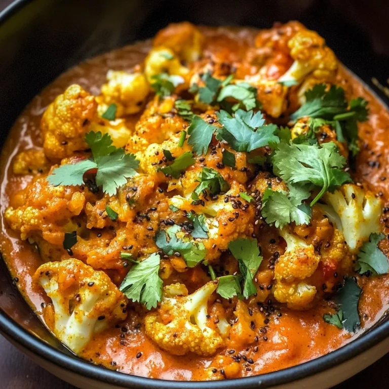 Spice-Roasted Cauliflower in Coconut Tomato Sauce with Lentils
