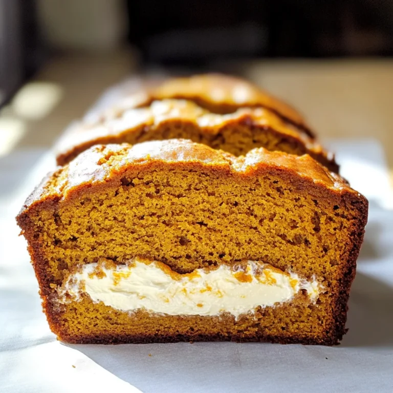 Cream Cheese-Filled Pumpkin Bread