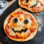 Easy Mini Halloween Pizzas