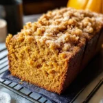 Easy Pumpkin Bread with Crumb Topping