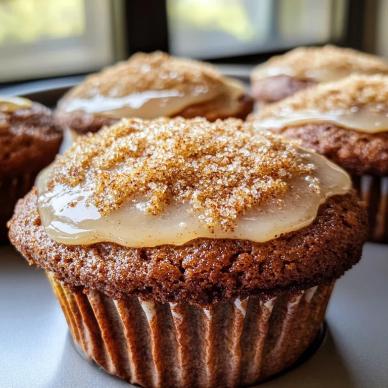 Glazed Gingerbread Muffins