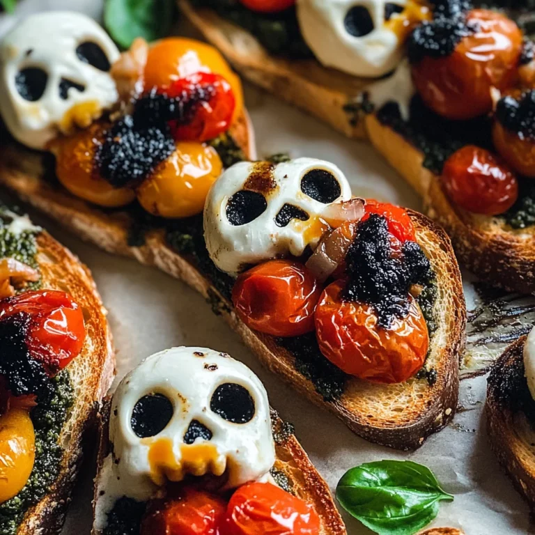 Halloween Bruschetta Appetizer