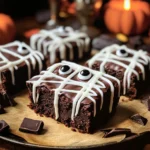 spooky mummy brownies